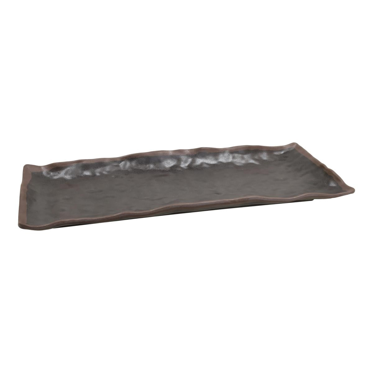 PIATTO RETT. CM 39 SHOW PLATE ROASTED RIM