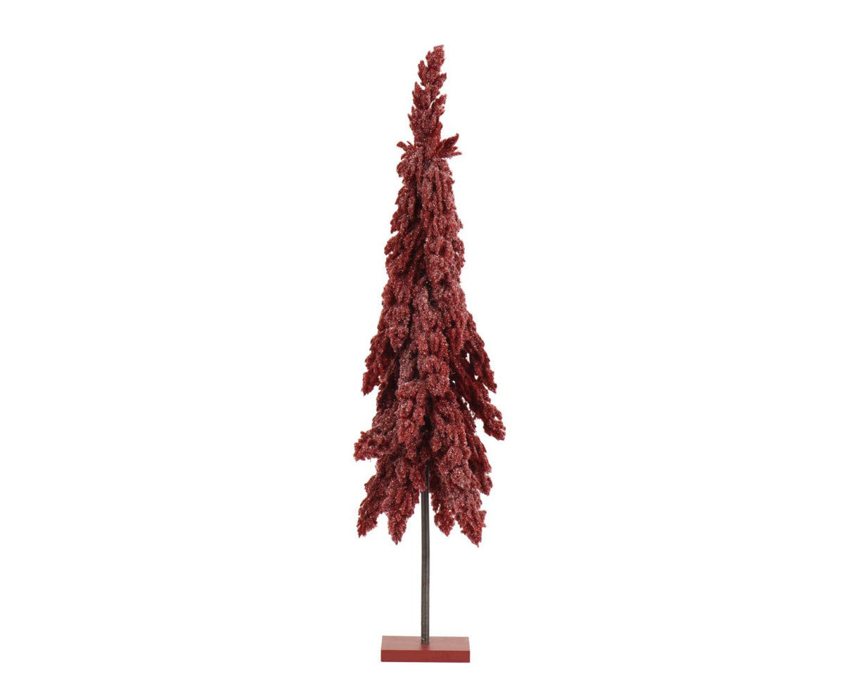 ALBERO MINI FLURRY   GLITTER BORDEAUX H75 D20CM