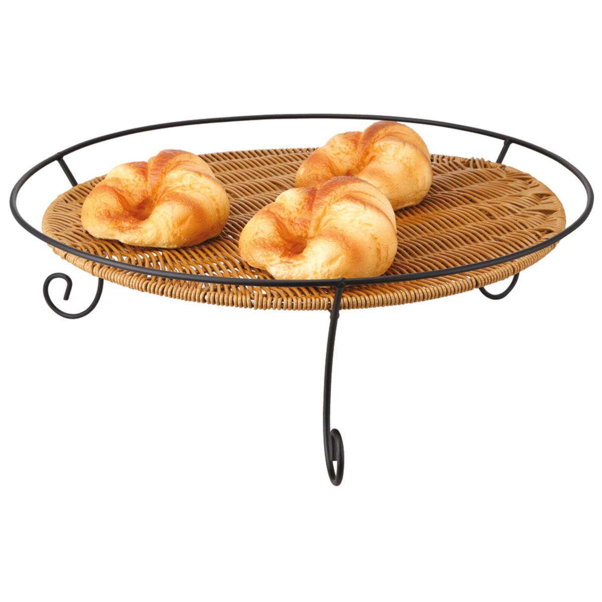 CESTO C/ SUPPORTO FILO NERO MARRONE Ø43CM