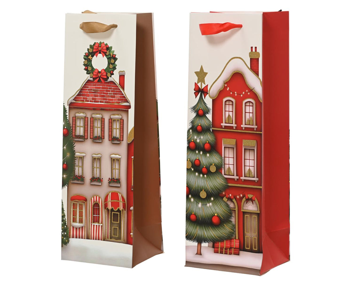 BORSA REGALO CARTA   FSC CASE GLITTER 12X10 H36CM