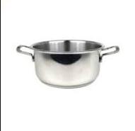CASSERUOLA FONDA 2MANICI DIAM.22CM INOX PLUS