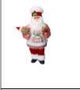DECORAZIONE SIGNOR NATALE IN TESSUTO C/ORSETTO CM24X18XH45