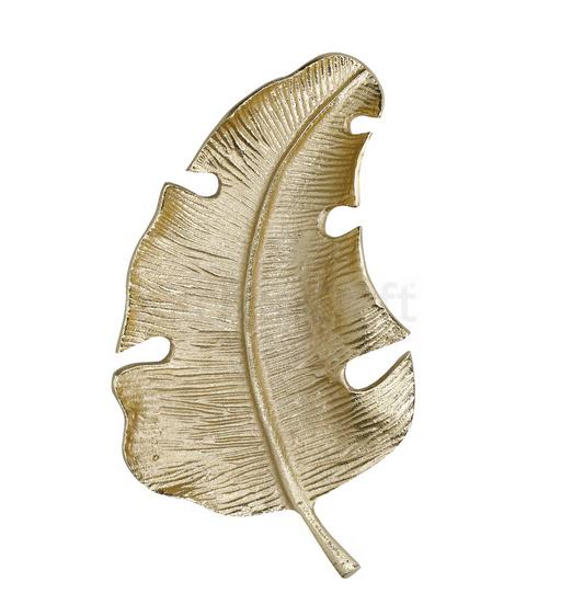 PIATTO DA PORTATA INFOGLIA DI OTTONE