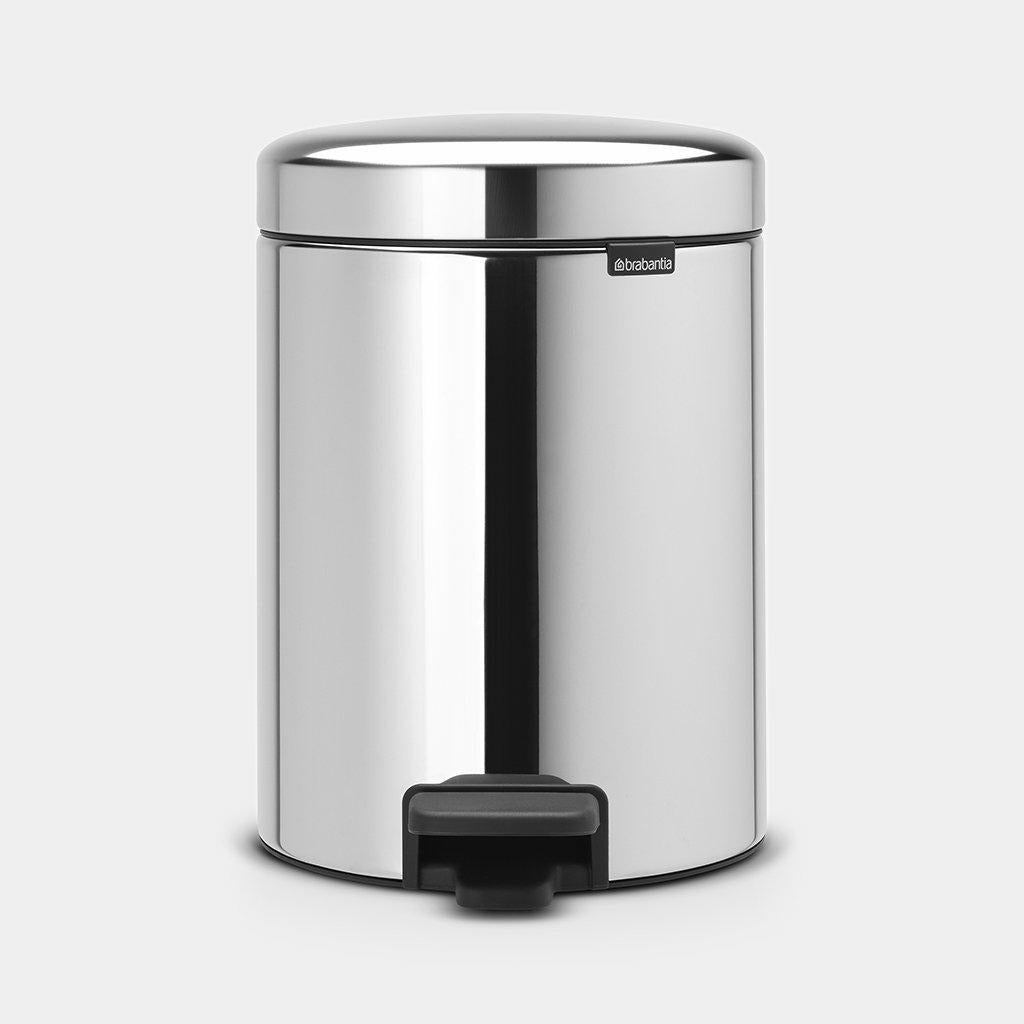 PATTUMIERA A PEDALE NEWICON 5LT INOX LUCIDO