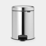PATTUMIERA A PEDALE NEWICON 5LT INOX LUCIDO