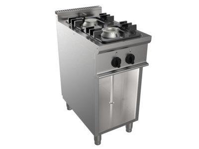 CUCINA EASY GAS 2 FUOCHI CON PILOTA SU BASE APERTA 40X70X85