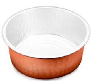 CONTENITORE ALLUMINIO BIANCO TERRACOTTA CF 50PZ