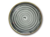 PIATTO PIZZA NAPOLI NERO SPIRALE 33CM