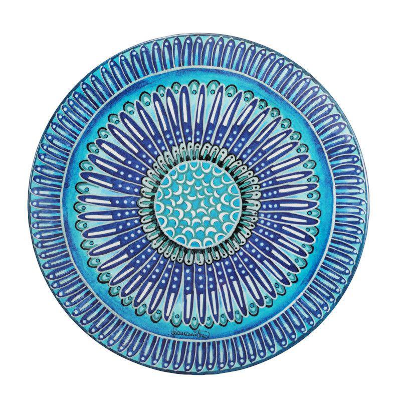 POLYCHROMOS TOVAGLIETTA BLU MELAMINA DESIGN PIUME Ø34