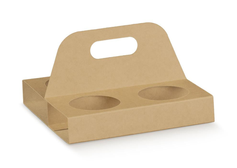 BOX TAKE AWAY ESPRESSO 4POSTI 15X13X2,5H AVANA CF=10PZ