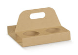 BOX TAKE AWAY ESPRESSO 4POSTI 15X13X2,5H AVANA CF=10PZ