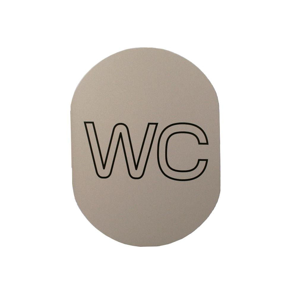 PITTOGRAMMA ALU SATINATO WC