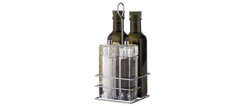 PORTACONDIMENTI FIL.INOX 11X11X24
