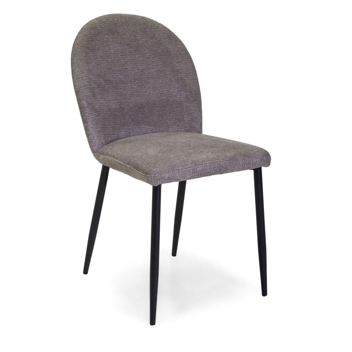 SEDIA TESSUTO GRIGIOSTRUTTURA NERO cm44,5x57,5h47/82,5