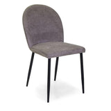 SEDIA TESSUTO GRIGIOSTRUTTURA NERO cm44,5x57,5h47/82,5