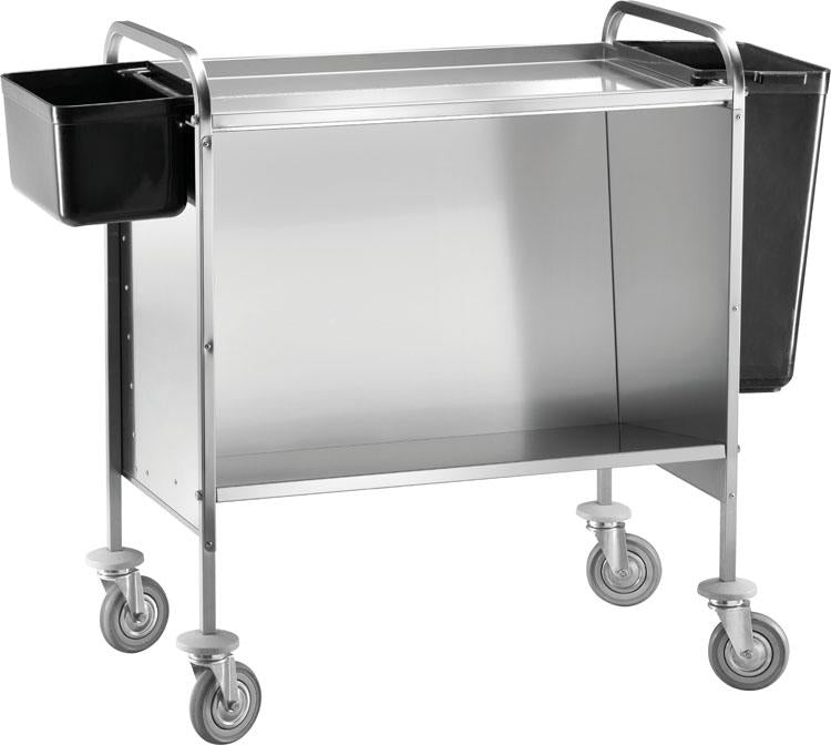 CARRELLO PORTAPIATTI/VASSOI INOX
