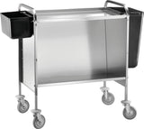 CARRELLO PORTAPIATTI/VASSOI INOX