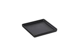 PIATTINO QUADRATO INMELAMINA NERA 12X12X1,3