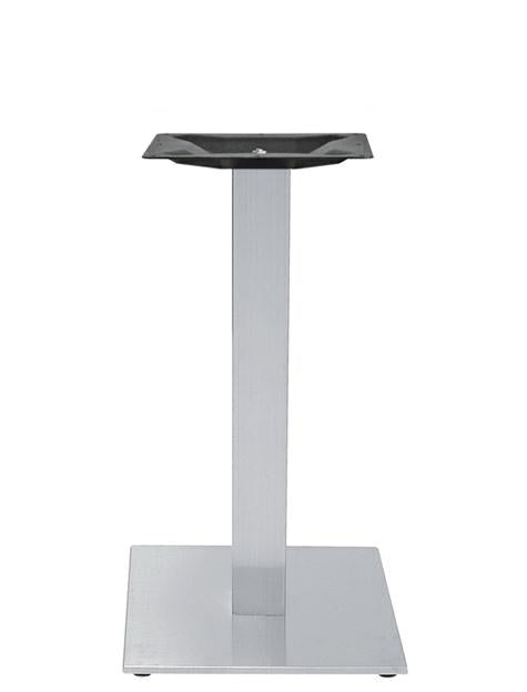 BASE IN ACCIAIO INOX SATINATO  40X40H72