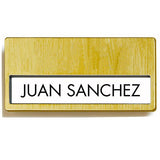 CARTELLI IDENTIFICAZIONE 6,7x4 CM ORO PLASTICA