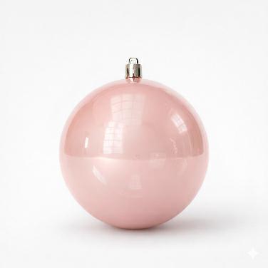BOX 30 SFERE VETRO ROSA CIPRIA D6CM