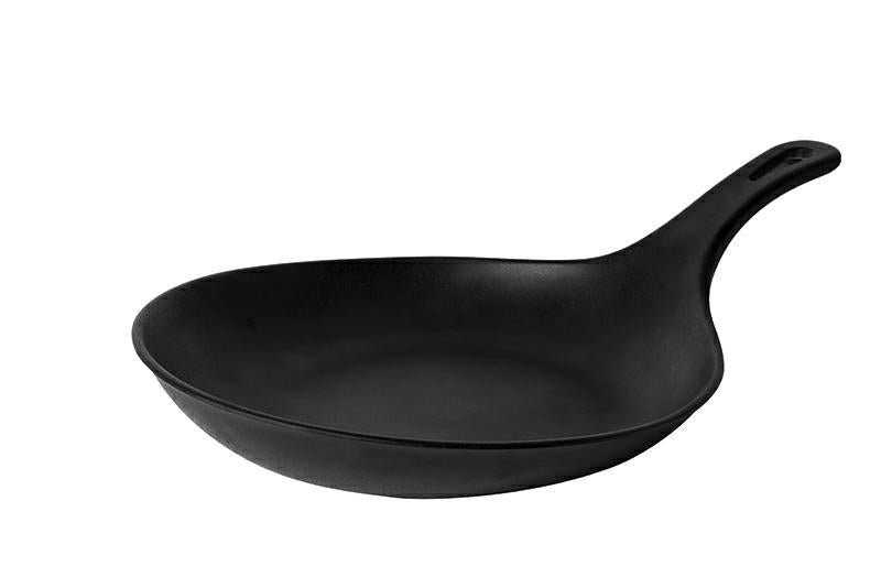 PADELLA IN MELAMINA NERA CON MANICO 51X35X16
