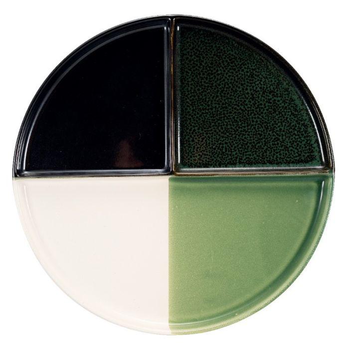 SIMPOSIO PIATTO 3 comparti verde 28