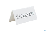 SEGNAPOSTO TAVOLO "RISERVATO" CF=5PZ
