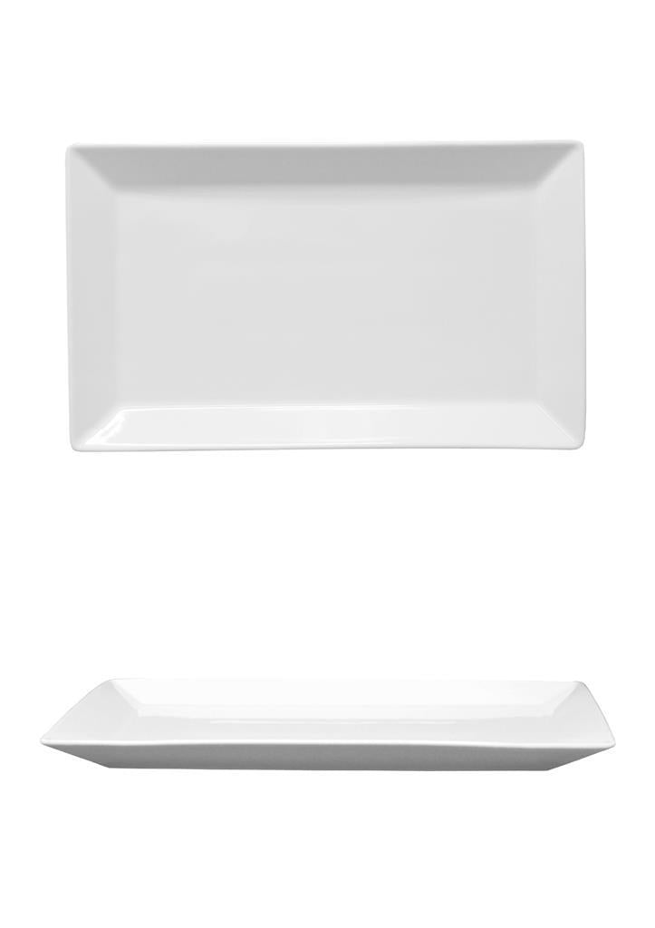 PIATTO RETTANGOLARE BIANCO 26X15CM "KIMI"