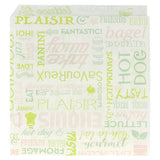 CARTA ANTIGRASSO APERTO 2 LATI FAST FOOD 'PAROLE' PZ500