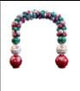 ARCO IN METALLO CON CAMPANELLE MULTICOLOR CM190X60H270