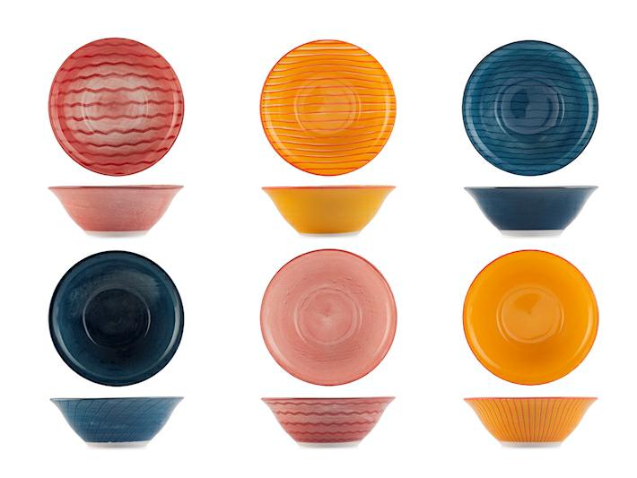 COPPETTA DECORAZIONE RIGHE ASSORTITE CM 11