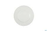 PIATTO PIANO BIANCO 25CM PERA
