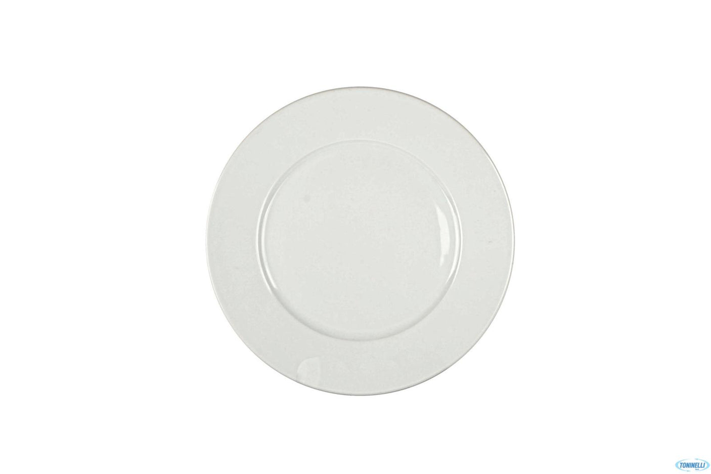 PIATTO PIANO BIANCO 25CM PERA