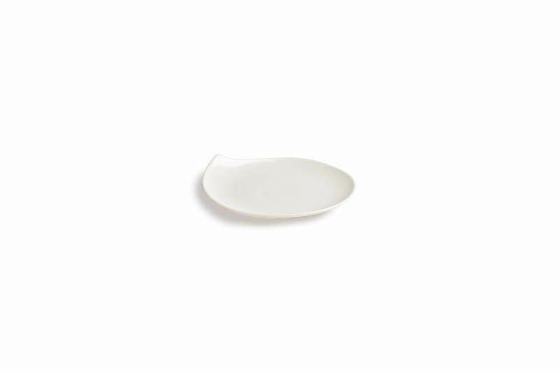 PIATTO A GOCCIA 14X13X2CM MINI PAR BIANCO