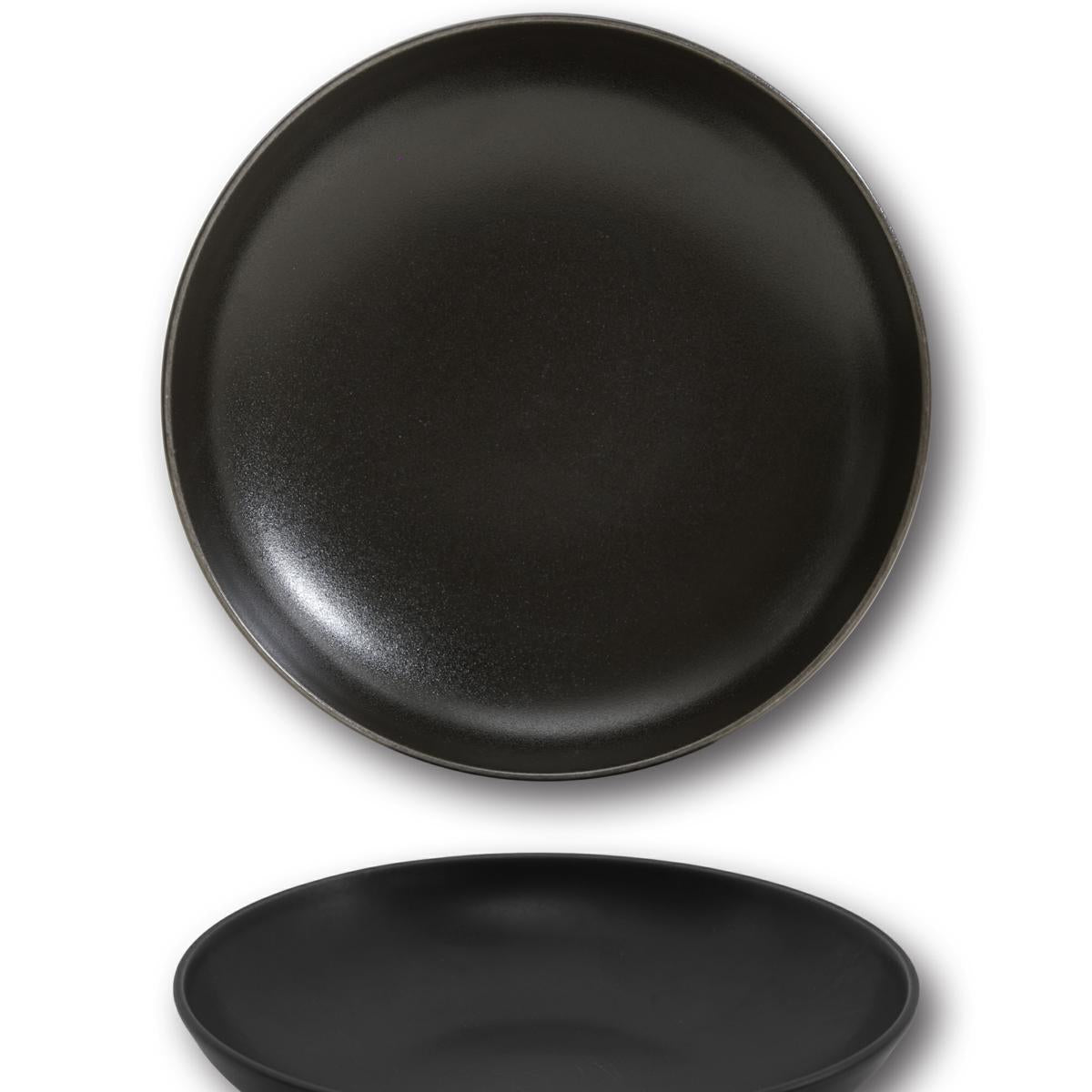 PIATTO FONDO SIVIGLIA MATT NERO 22CM