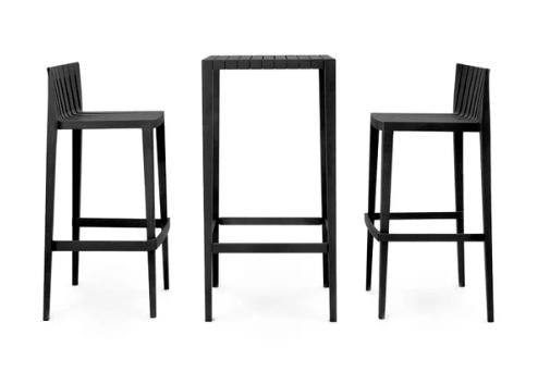SET TAVOLINO + 2 SGABELLI NERO H97 'SPRITZ'