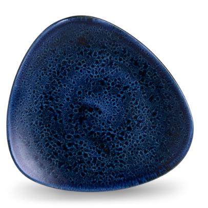 PIATTO PIANO TRIANGOLARE 22.9 'STONE PLUME BLU'