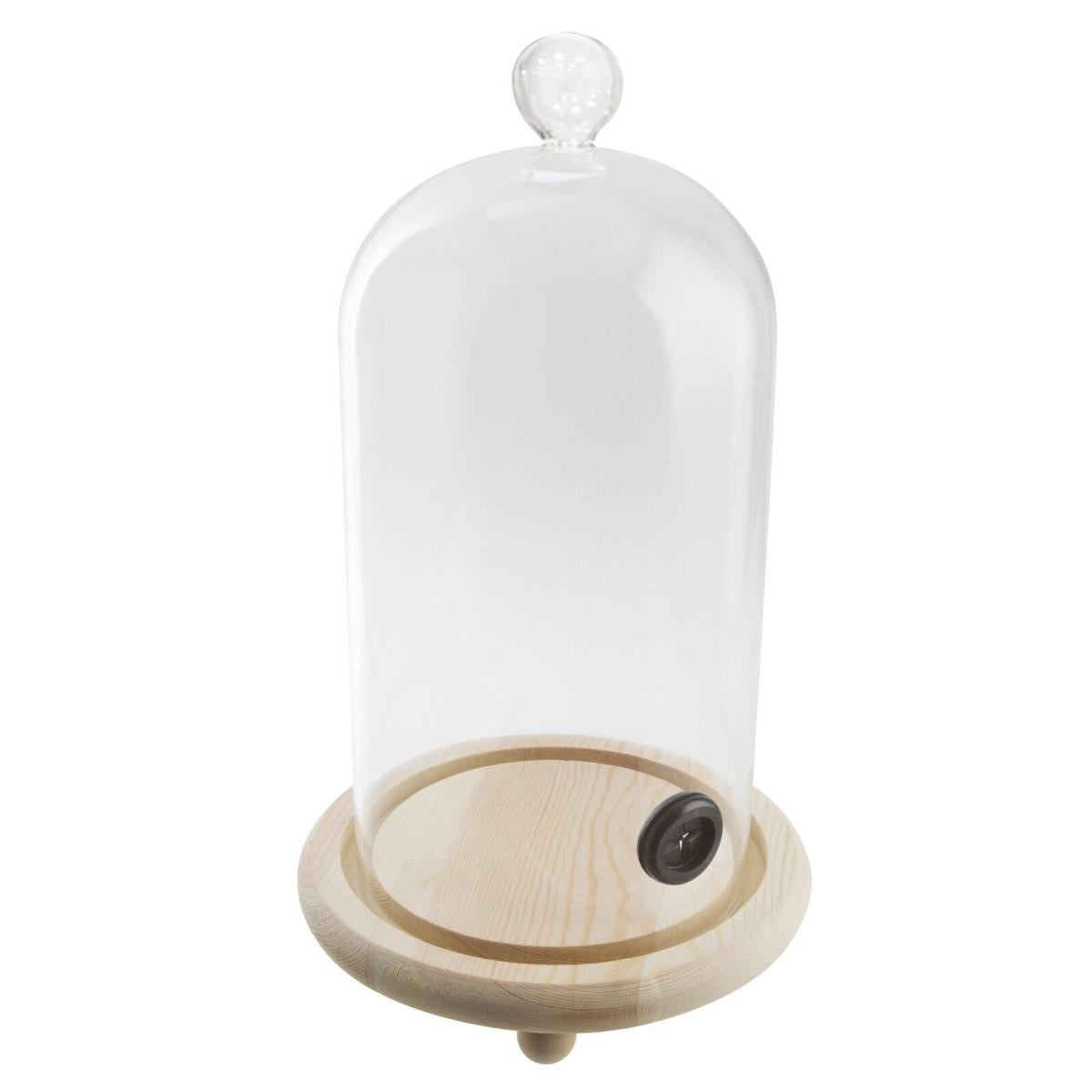 CLOCHE PER AFFUMICATORE VETRO/LEGNO