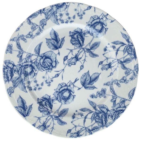 PIATTO PANE CM 16 WIENNA BLU ROSES