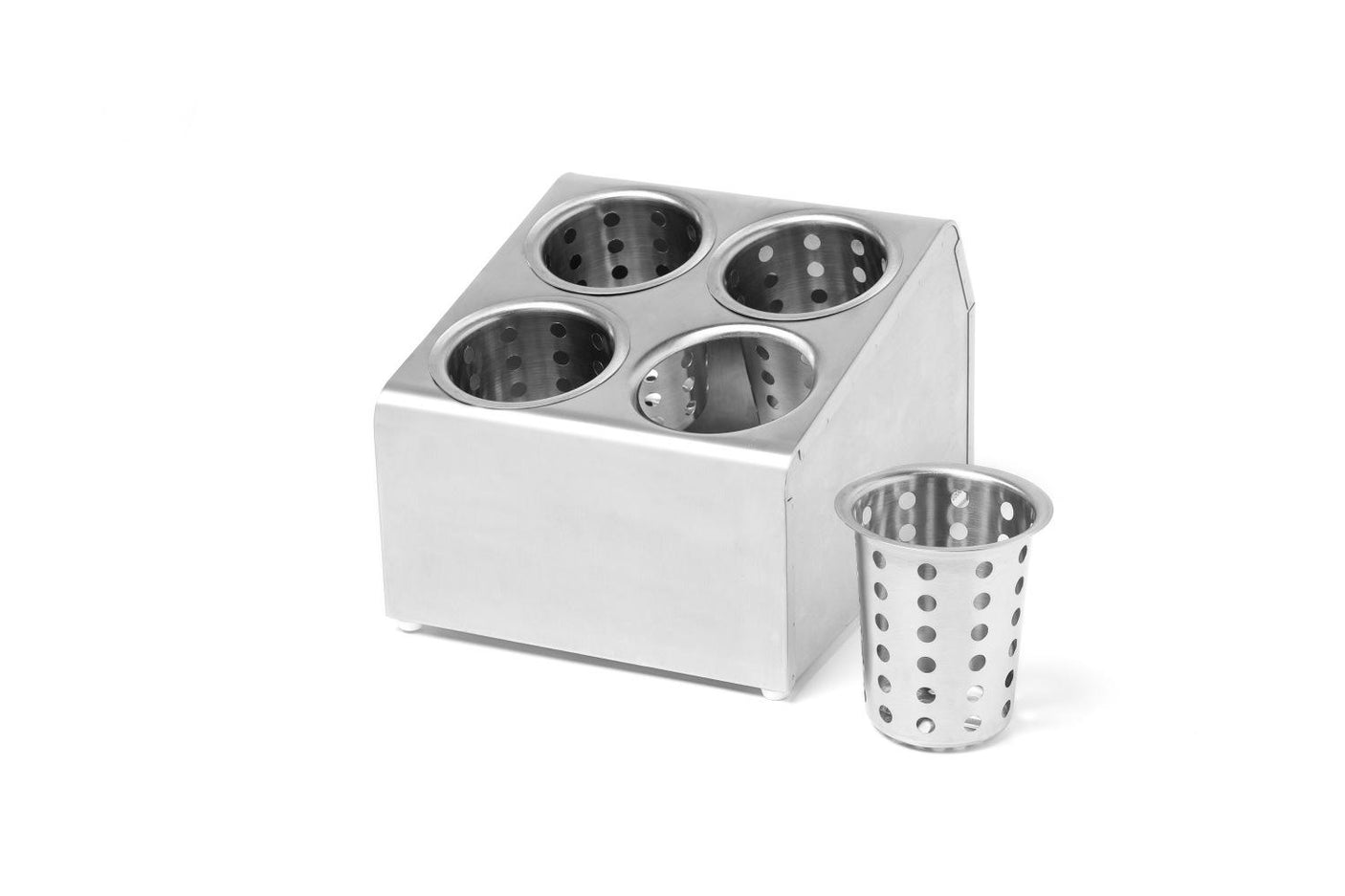 BICCHIERI IN ACCIAIOINOSSIDABILE PER PORTA POSATE(COD.9761)
