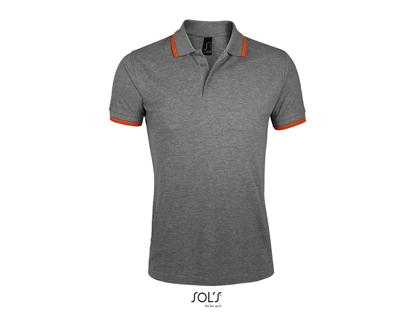 POLO UOMO MANICA CORTA MOD.PASEDENA COL.GRIGIO MELANGE