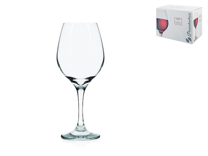 CALICE VINO ROSSO AMBER IN VETRO CL 36,5