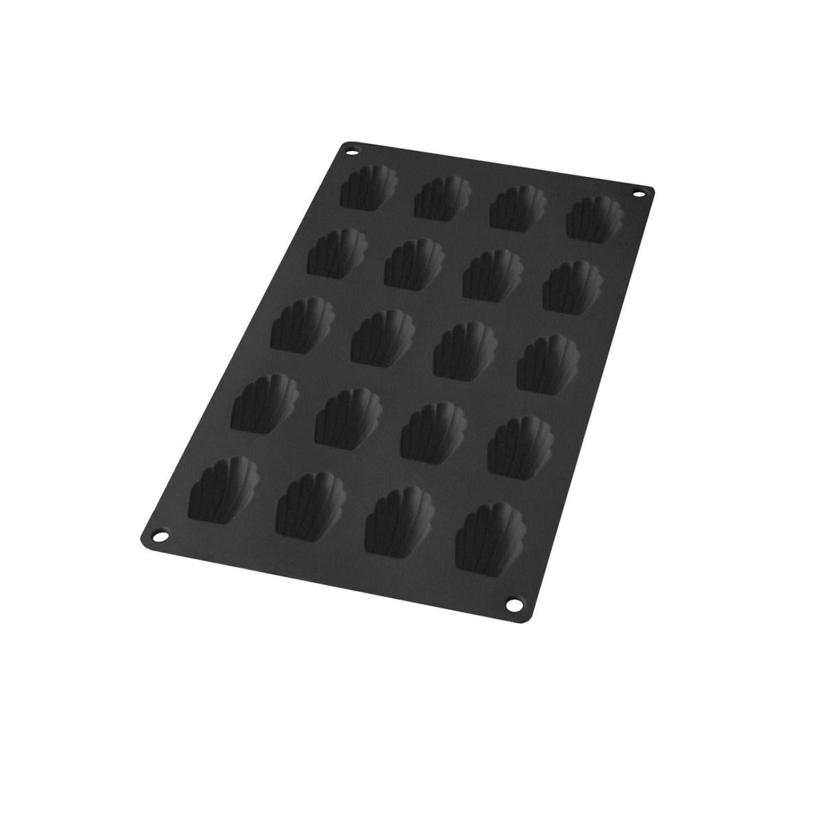 STAMPO PER 20 MINI MADELEINES SILICONE NERO