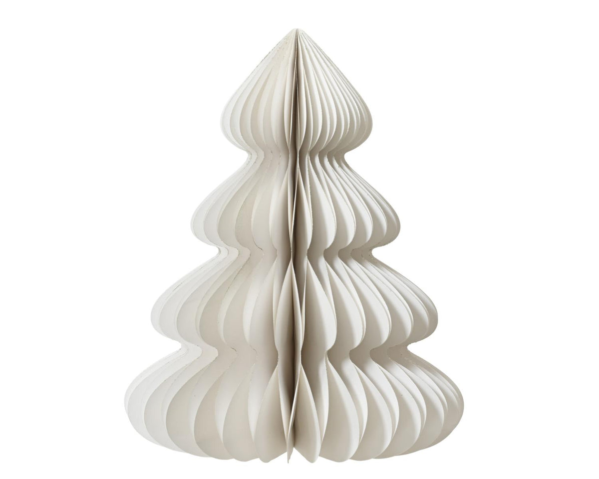 ALBERO CARTA FSC     GLITTER ORO CHAMPAGNE BIANCO D48 H60CM