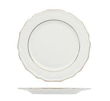 PIATTO FRUTTA DIANA BORDO DOPPIO FILO ORO 22CM