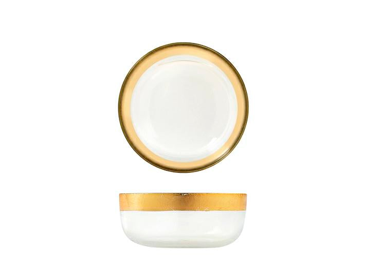 COPPETTA VETRO GOLDIE F/ORO CM.11