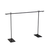 ESPOSITORE METALLO NERO ASTA CM 236X127X15H81,5