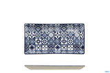 PIATTO RETT. NORDIC CM.23,7X12 SINTRA BLU
