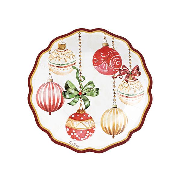 CF 8 PIATTI NEW LIBERTY CHRISTMAS DECO 21 CM